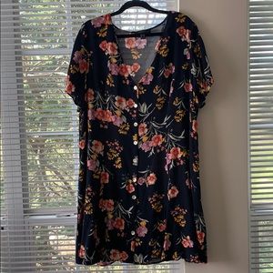 Plus Size Floral Sun Dress